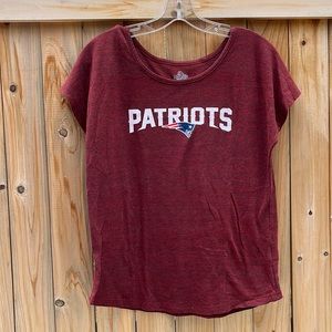 Majestic Patriots Logo Tee S